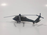 Unknown Brand Apache Helicopter Army Green Die Cast Toy