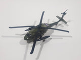 Unknown Brand Apache Helicopter Army Green Die Cast Toy