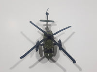 Unknown Brand Apache Helicopter Army Green Die Cast Toy