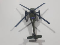 Unknown Brand Apache Helicopter Army Green Die Cast Toy