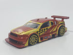 2008 Hot Wheels Amazoom Orange Yellow Die Cast Toy Car Vehicle