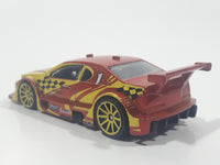 2008 Hot Wheels Amazoom Orange Yellow Die Cast Toy Car Vehicle
