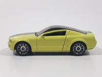 2007 Matchbox MBX Metal Ford Mustang GT Concept Fluorescent Yellow Metallic Lime Green Die Cast Toy Car Vehicle