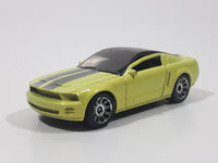 2007 Matchbox MBX Metal Ford Mustang GT Concept Fluorescent Yellow Metallic Lime Green Die Cast Toy Car Vehicle