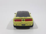 2007 Matchbox MBX Metal Ford Mustang GT Concept Fluorescent Yellow Metallic Lime Green Die Cast Toy Car Vehicle