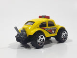 2001 Matchbox San Blasters Volkswagen Beetle 4x4 Yellow Die Cast Toy Car Vehicle with Opening Hood