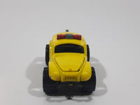 2001 Matchbox San Blasters Volkswagen Beetle 4x4 Yellow Die Cast Toy Car Vehicle with Opening Hood