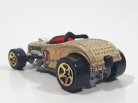 2000 Hot Wheels First Editions Deuce Roadster Gold Die Cast Toy Hot Rod Car Vehicle
