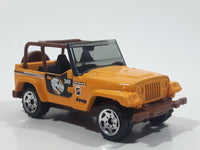 2006 Matchbox Monster Series Jeep Wrangler Yellow Die Cast Toy Car Vehicle