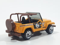 2006 Matchbox Monster Series Jeep Wrangler Yellow Die Cast Toy Car Vehicle