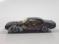 2007 Hot Wheels Heat Fleet '70 Challenger Flat Black Die Cast Toy Car Vehicle