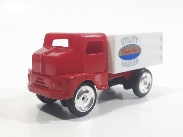 1998 Maisto Tonka Toys Hasbro Farm Truck Tonker Toys Utility Hauler Red White Die Cast Toy Car Vehicle