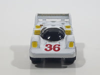 Unknown Brand White #36 Formula Miniature Plastic Die Cast Toy Race Car Vehicle