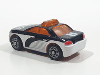 Mega Bloks Streetz Black and White Police Miniature Plastic Die Cast Toy Car Vehicle