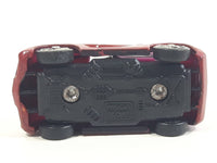 Mega Bloks Streetz Dark Red with Black and White Checkers Miniature Plastic Die Cast Toy Car Vehicle