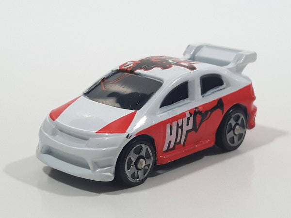 Mega Bloks Streetz Red and White Miniature Plastic Die Cast Toy Car Vehicle