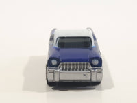 Mega Bloks Streetz Blue with White Roof Miniature Plastic Die Cast Toy Car Vehicle