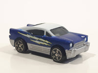 Mega Bloks Streetz Blue with White Roof Miniature Plastic Die Cast Toy Car Vehicle