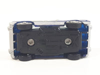 Mega Bloks Streetz Blue with White Roof Miniature Plastic Die Cast Toy Car Vehicle