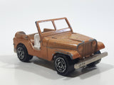 Vintage Majorette No. 268 Jeep Copper Orange 1:54 Scale Die Cast Toy Car Vehicle - Made in France