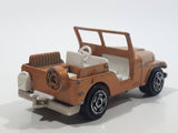 Vintage Majorette No. 268 Jeep Copper Orange 1:54 Scale Die Cast Toy Car Vehicle - Made in France