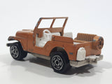 Vintage Majorette No. 268 Jeep Copper Orange 1:54 Scale Die Cast Toy Car Vehicle - Made in France