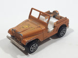 Vintage Majorette No. 268 Jeep Copper Orange 1:54 Scale Die Cast Toy Car Vehicle - Made in France