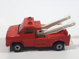 Vintage 1978 Lesney Matchbox Superfast No. 61 Wreck Truck Red Die Cast Toy Tow Salvage Wrecker Vehicle Missing Hooks