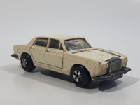 Vintage 1981 ERTL Rolls Royce Silver Shadow Cannonball Run Cream White Die Cast Toy Car Vehicle Made in Hong Kong