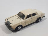 Vintage 1981 ERTL Rolls Royce Silver Shadow Cannonball Run Cream White Die Cast Toy Car Vehicle Made in Hong Kong