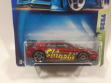 2003 Hot Wheels Sega Games Lotus Esprit Dark Red Die Cast Toy Car Vehicle New in Package