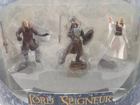 2003 Play Along Toys New Line Cinema The Lord Of The Rings Armies Of Middle-Earth Soldiers and Scenes 2 1/2" Tall Battle Scale Figures Rohan Soldier 48100 Rohan Footsoldier New in Package