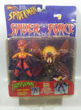 1997 Grand Toys Toy Biz Marvel Comics Spider-Man Spider Force With Transforming Insect Armor You Turn Wasp Into A Super Stinger Wasp 4 1/2" and 5 1/4 Tall Toy Action Figure New in Package