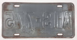 1992 New Brunswick Nouveau-Brunswick White with Blue Letters Vehicle License Plate AIS 775