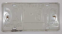 Set of Matching 1981 Beautiful British Columbia Blue with White Letters Vehicle License Plate EHB 126