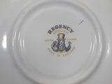 Regency English White with Blue and White Lily of The Valley Flowers Themed Hope. B.C. British Columbia Gold Trim Fine Bone China Tea Cup and Saucer Set