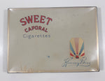 Vintage Kinney Bros. Sweet Caporal Cigarettes Light Blue Hinged Smokes Tin Collectible