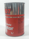 Vintage 1970s Co-op HD7 Heavy Duty SAE 30 Motor Oil 1 Litre Metal Can FULL Still Sealed Never Opened