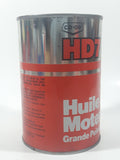 Vintage 1970s Co-op HD7 Heavy Duty SAE 30 Motor Oil 1 Litre Metal Can FULL Still Sealed Never Opened