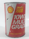 Vintage Shell X100 10W30 Multi Grade Motor Oil 1 Litre Cardboard Can FULL Still Sealed Never Opened
