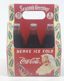 Hard To Find 2010 Coca Cola Serve Ice Cold Season's Greetings Santa Claus Themed 6 Bottle Pack Christmas Tree Hanging Ornament