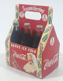 Hard To Find 2010 Coca Cola Serve Ice Cold Season's Greetings Santa Claus Themed 6 Bottle Pack Christmas Tree Hanging Ornament