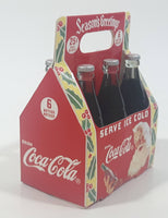 Hard To Find 2010 Coca Cola Serve Ice Cold Season's Greetings Santa Claus Themed 6 Bottle Pack Christmas Tree Hanging Ornament