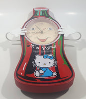 Hard To Find Hello Kitty Themed It's You I Could Make You Happy To Make You Real My Love Soda Pop Bottle Shaped Chime Wall Clock 16 3/4" Tall