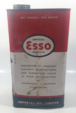 Vintage Imperial Products Esso Marvelube Gear Oil One Gallon Metal Can Made in Canada