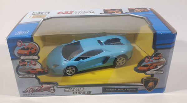 MSZ Collection Dreams Come True Lamborghini Aventador LP 700-4 Roadster Sky Blue 1/32 Scale Die Cast Toy Car Vehicle New in Box