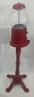 Vintage Continental Gum of Canada Inc. Gumball Candy Dispenser Machine Metal with Glass Globe On Metal Footed Stand 38" Tall
