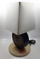 NHL Ice Hockey Puck Shaped Table Desk Lamp Light 14" Tall