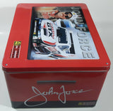 All Pro Bumper To Bumper Auto Parts John Force Castrol GTX Red Large Tin Metal Container with Collector Card