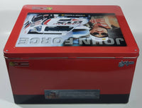 All Pro Bumper To Bumper Auto Parts John Force Castrol GTX Red Large Tin Metal Container with Collector Card